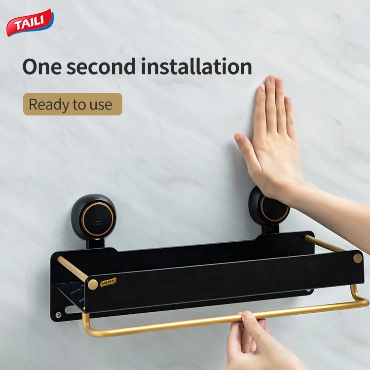 New Design Multifunctional Strong Bearing Kitchen Rack Wall Mounted Kitchen Spice And Towel Holders