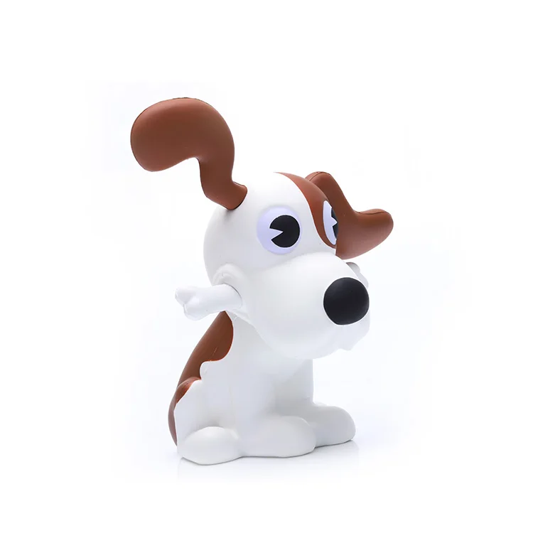 Custom high quality jumbo white dog stress ball animal  pu foam ball toy