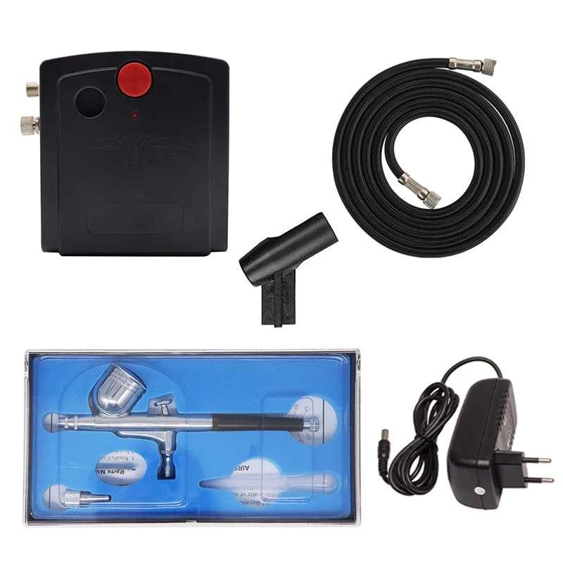 Portable Airbrush compressor tattoo/airbrush kit portable TC-100K for makeup,painting body cake decorating aerograf kit