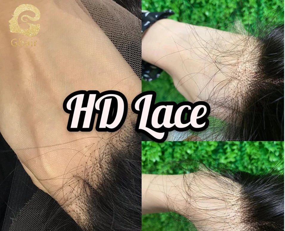 Free sample Transparent HD Lace Frontal, Ear to Ear Swiss Lace Frontal with Baby Hair Film HD Transparent Swiss Lace Frontal