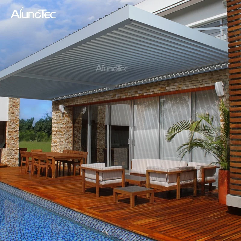Adjustable Waterproof Louvers Aluminum Pergola for Alfresco