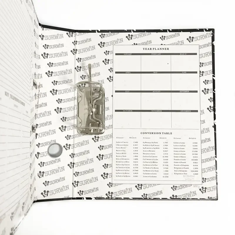 Wholesale A4 File Folder with Hard Board Marble Paper and Lever Arch for Office Stationery Quality Filing Product