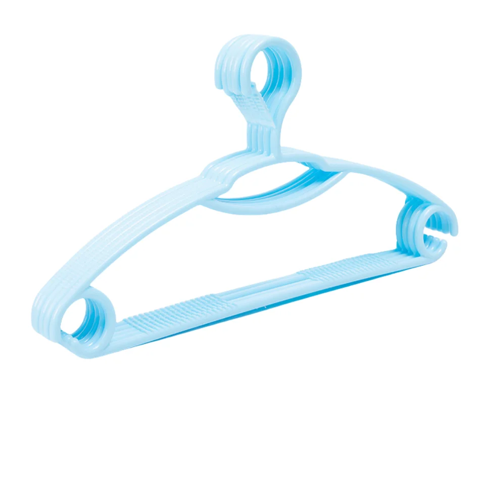 Windproof plastic hanger Non-slip adult hanger Clothing Store Clothes Hanging Rack Anti-Slip Trouser hanger clothespins