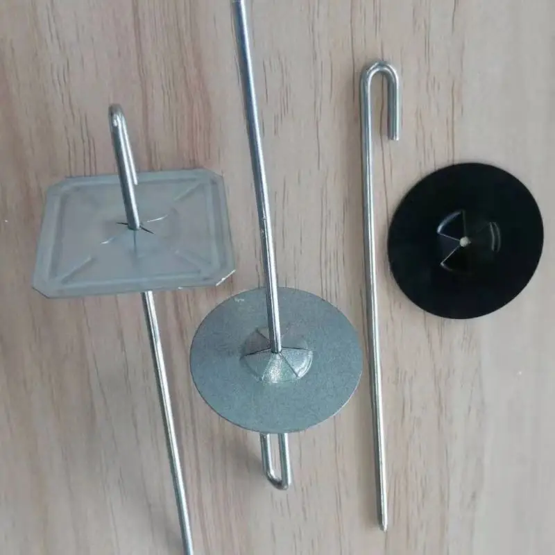 Professional Customized High Quality Thermal New Shooting Metal Wall Stainless Steel Boiler Red Hat J Hook Insulation Nails