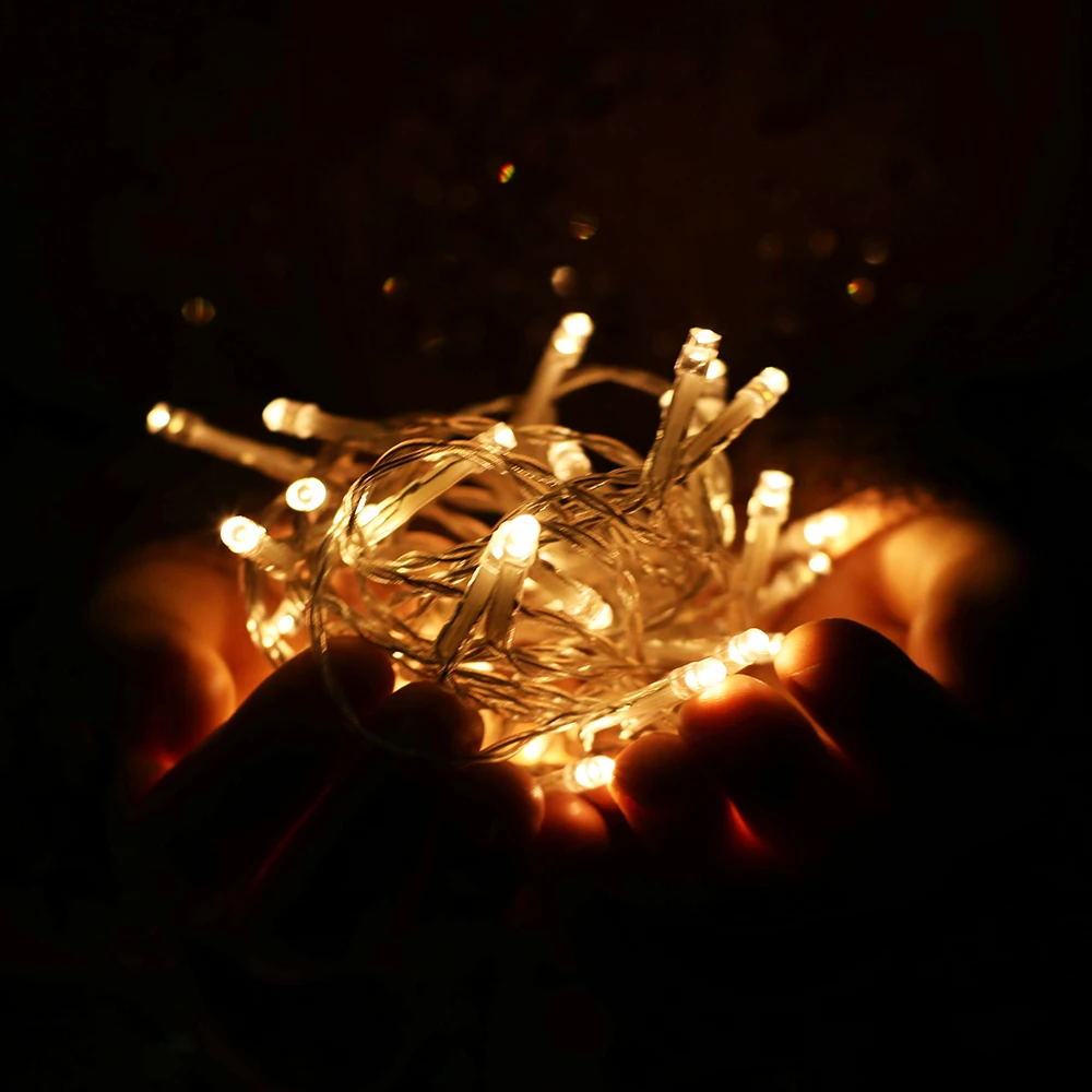 Sparkle Rgb Christmas Lights Outdoor Waterproof 100M 50M 220 Volt Waterproof Lights Led String