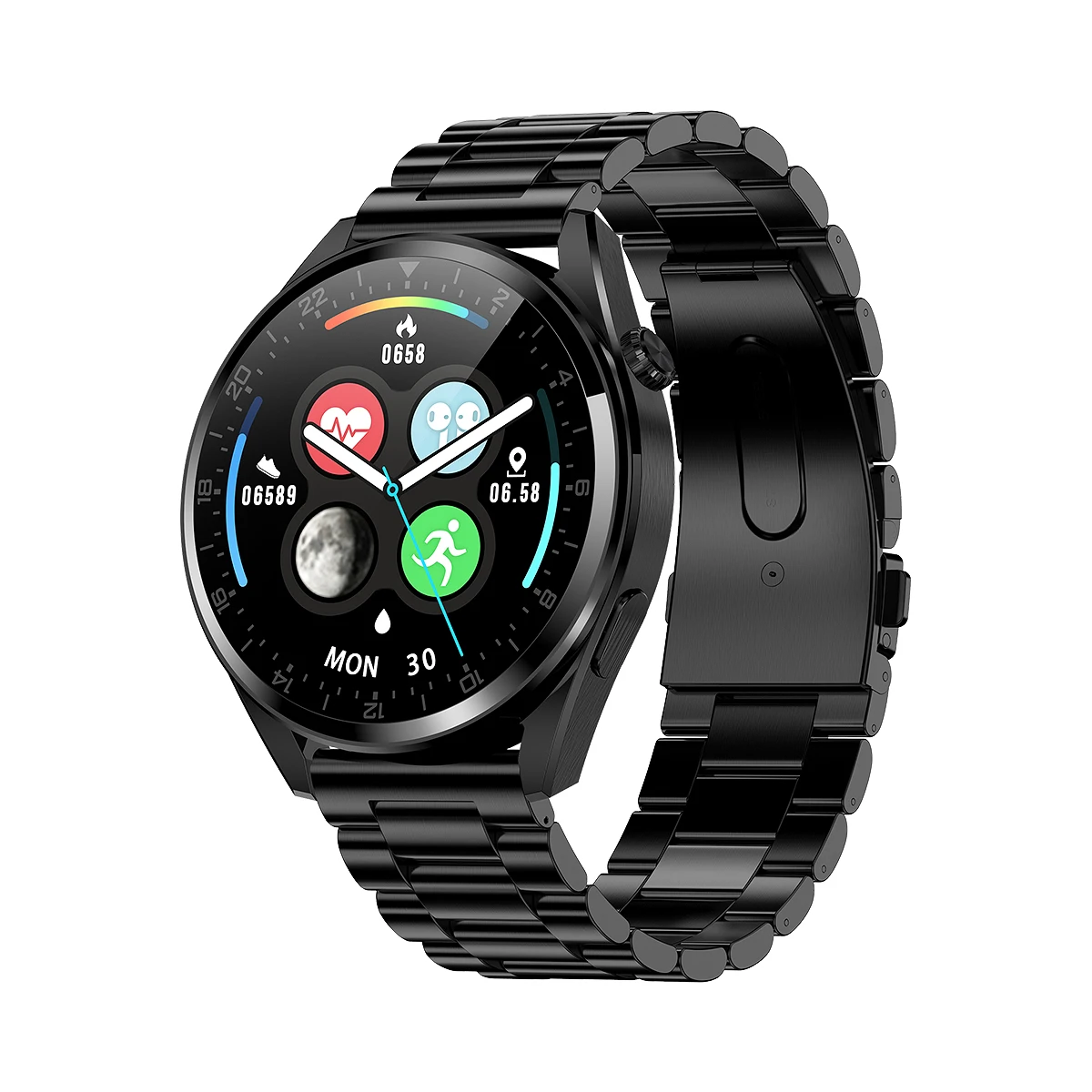 AK33pro HD Round smart watch games BT calling TWS watches smart phone GPS sports smartwatch bracelet for android smart watches