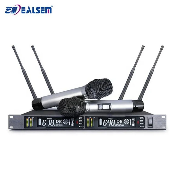 EALSEM New Style True Diversity Recording Studio UHF China Wireless Microphone