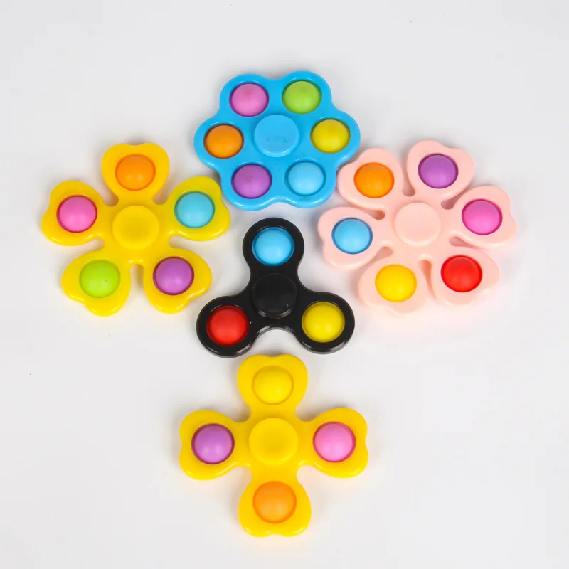 New Design Toys Fidget Sensory Toy Push Pop Bubble Finger Spinner Simple Hand Shank Pad Spinner