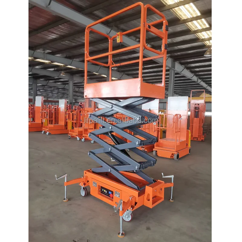 200kg portable 5 meter platform scissor lift