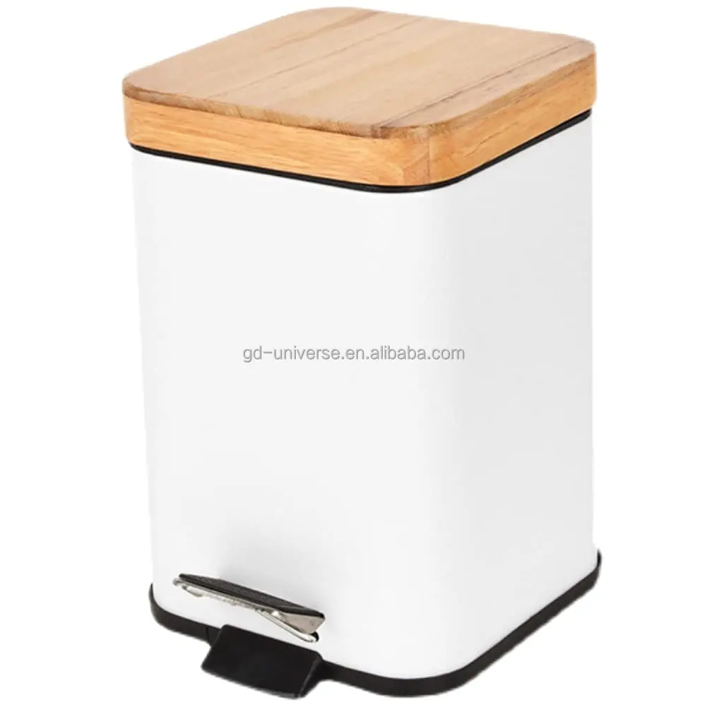 Environmental waste bin bamboo environmental protection square trash can