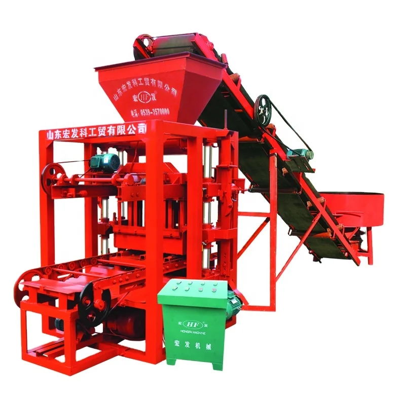 Hongfa QT4-24 CHB Block Making Machine brick machinery