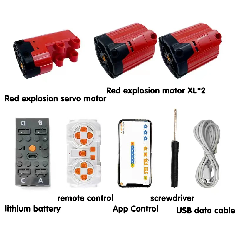 Wholesale of Technology Components Motor Power Supply and Power Components DIY Lithium Battery Remote Control Building Block Toy