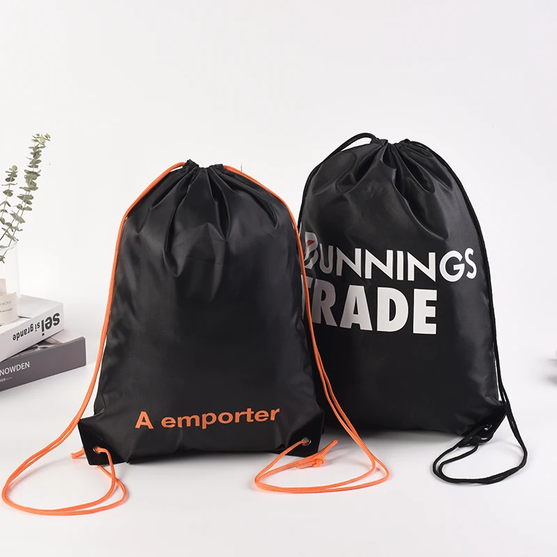 
Custom Promotional 210D Polyester Drawstring Bag Cheap Backpack Drawstring Bag For Gift 