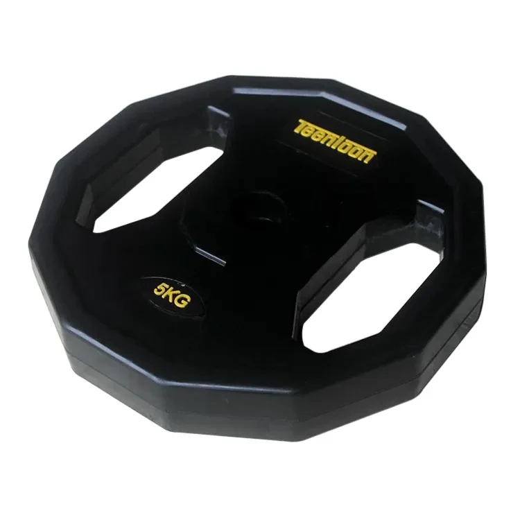 Wholesale Custom Logo 2.5LB-45LB Home Gym Free Standard Black Cast Iron Barbell Dumbbell Weight Plates