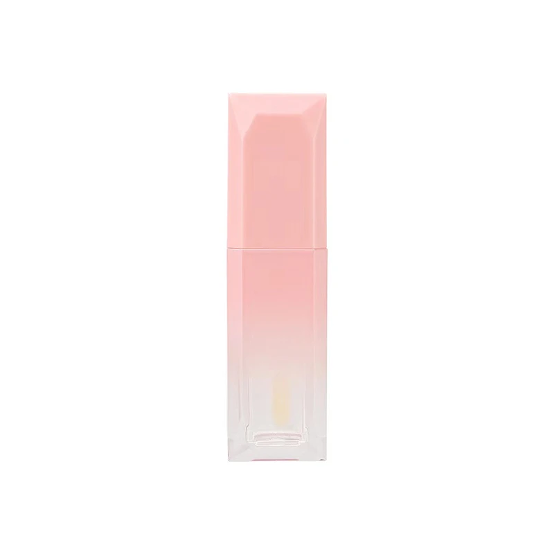 Custom Logo Luxury Unique 5ML Empty Packaging Gradient Lip Gloss Empty Tube Container With Brush