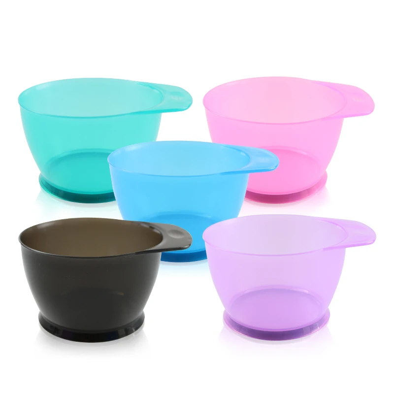 5 Colors Plastic Dye Bowl Hair Dyeing Palette Bowls Salon Dye Mixing Bowls Barber Styling Tool Hairdresser Accessories