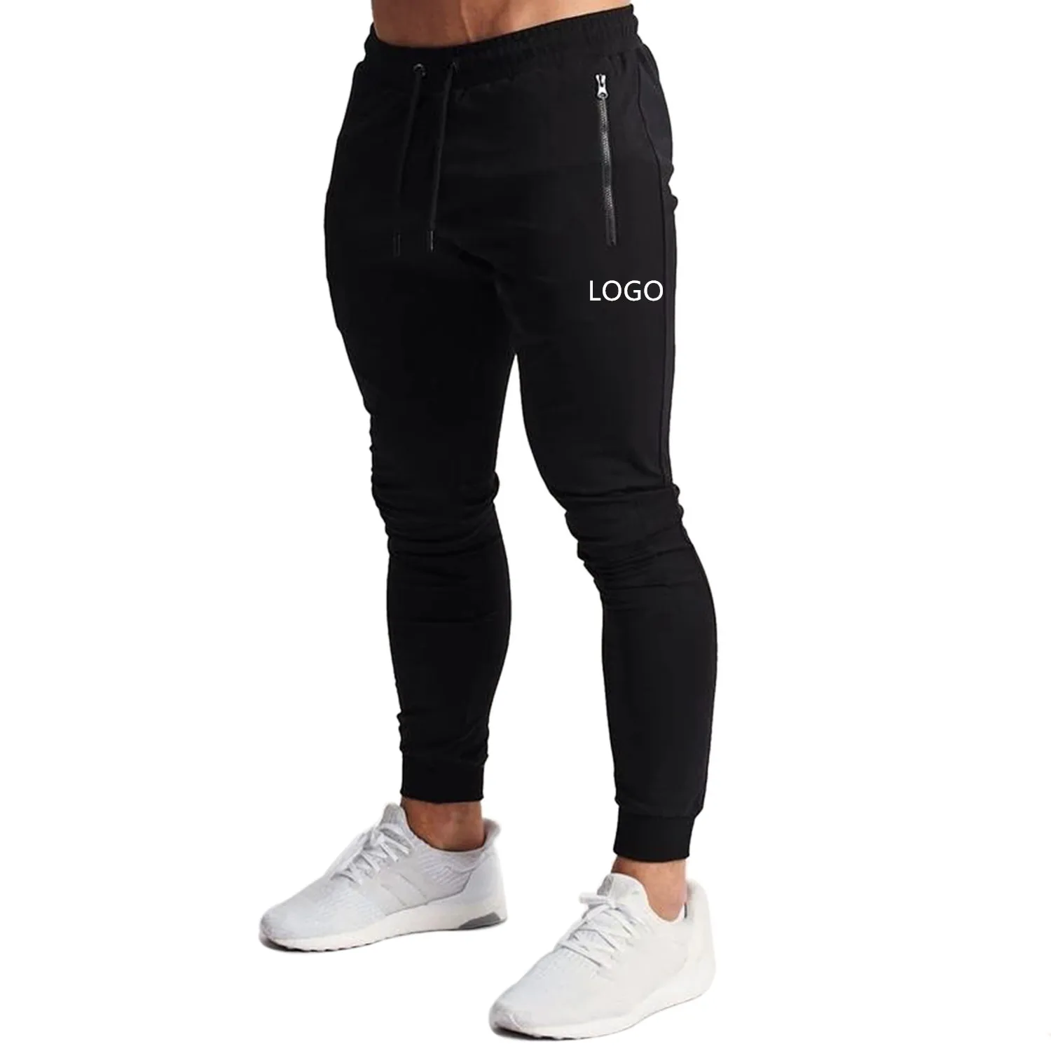 
Hot Sell Custom Cotton Casual Pantalones Pants Slim Fit Gym Mens Sweatpants 