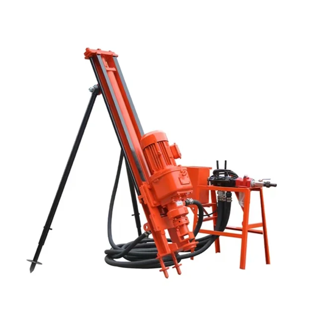 KQD100 небольшой размер скважинный пневматический роторный dth СВЕРЛИЛЬНЫЙ СТАНОК для защиты от склона