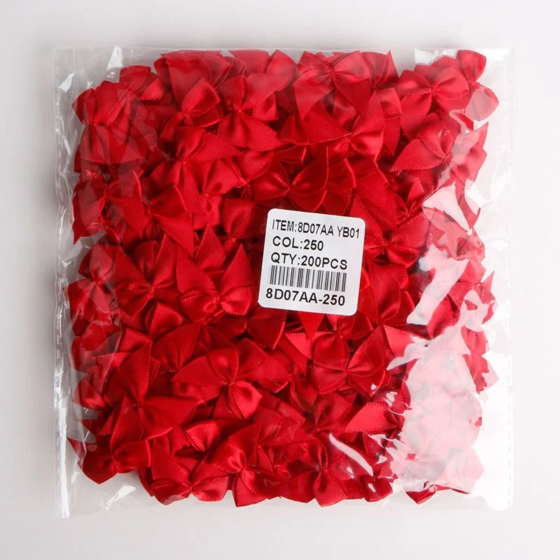 Factory stock satin ribbon pre-made bows handmade lingerie mini bows underwear ribbon bows