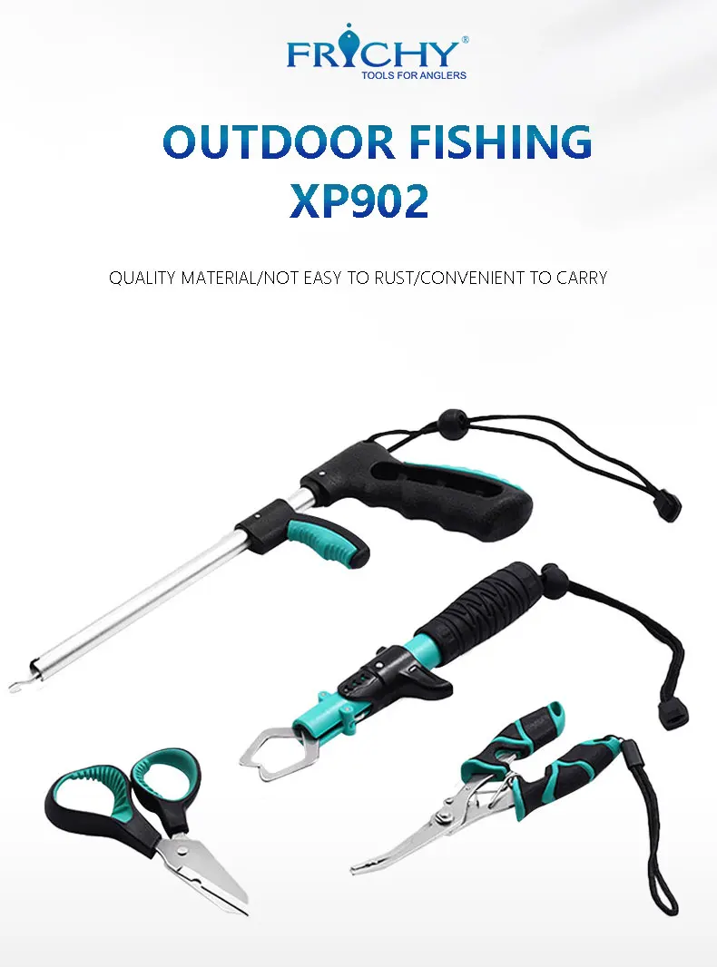XP902 Fishing Accessories Kit Fishing Lip Gripper Stainless Steel Fishing Pliers Set Fish gear set Tackle Fish Lip Grip