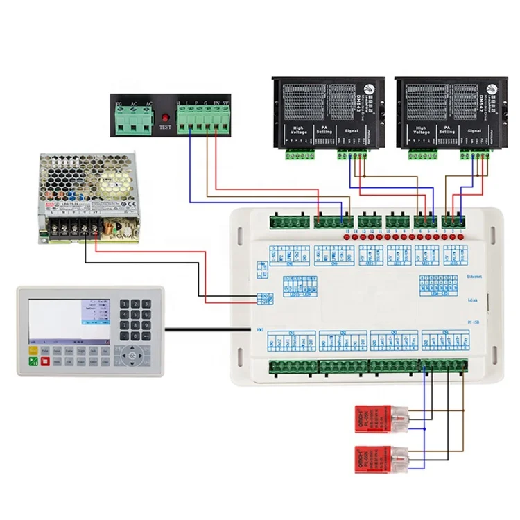 Ruida 6445G Cnc Display Panel Co2 Laser Control System For Cutting Engraving Machine Motherboard 6445 Laser Controller Card