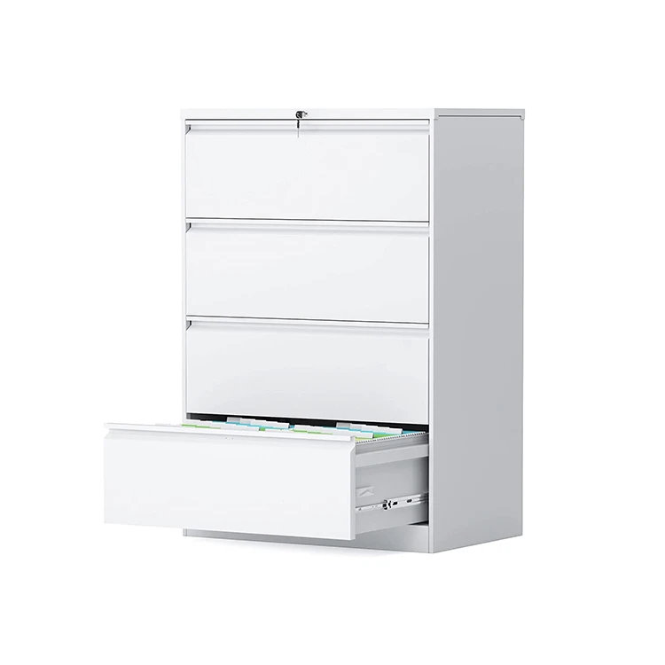 4 Drawer Document Steel Cabinet Vertical File Cabinet Office Drawer Folder Metal Cabinet Storage For A4 F4 File Storage