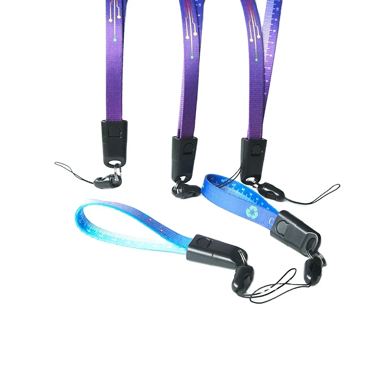 Custom pattern with USB charging cell phone e-cigarette nylon lanyard for SMOK