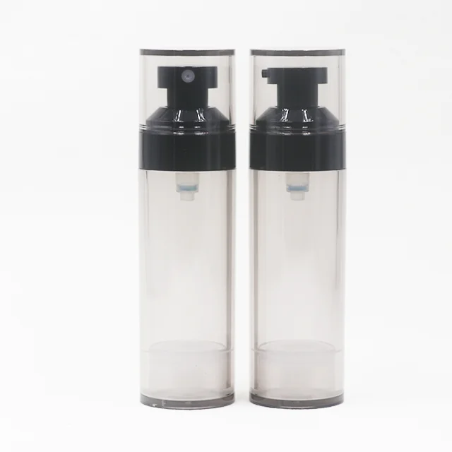 Lotion refillable cosmetic packaging 15ml 30ml 50ml airless pump spray cream bottle