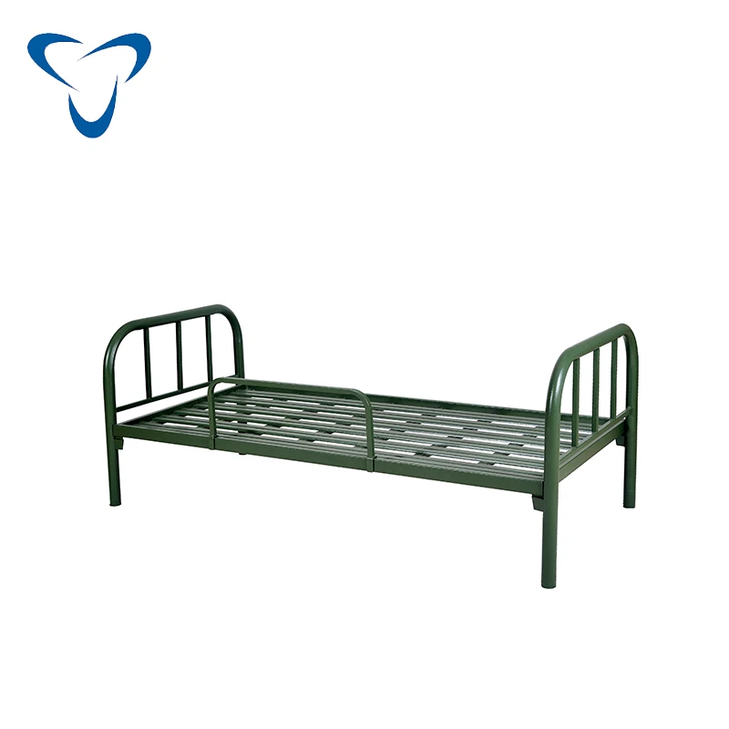 KD Structure Platform Steel Material Iron  Bed/Single Queen Metal Beds