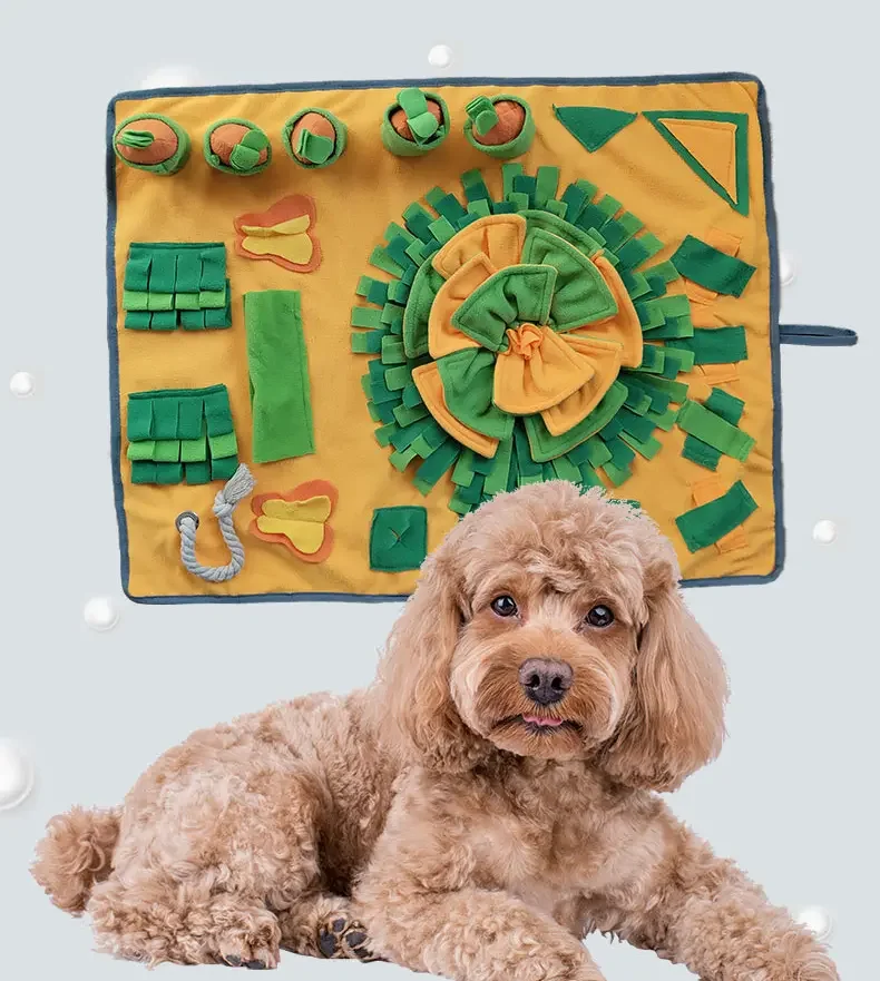 customized pet Snuffle Training Blanket Mat Dogs Application Pet Feeding Mat Pet Sniffing Pads Snuffle Mat For Dog