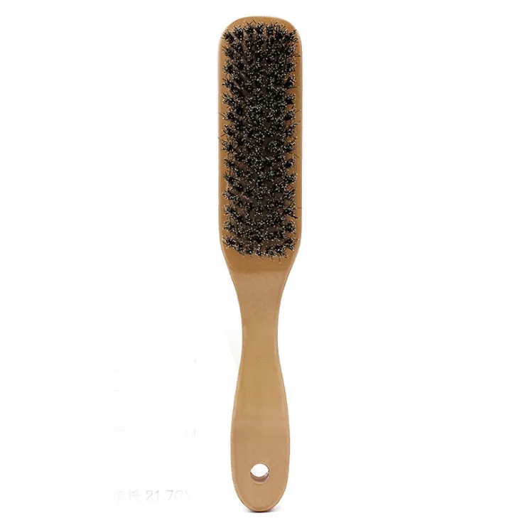 
Wood brush factory eco friendly pure boar bristles wooden beard brush 