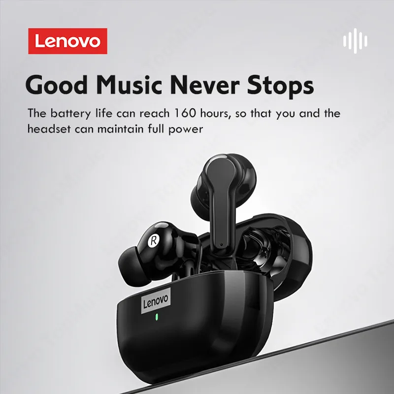 Новые популярные водонепроницаемые спортивные TWS-наушники Lenovo LP1S обновленная версия беспроводные Bluetooth-наушники наушники