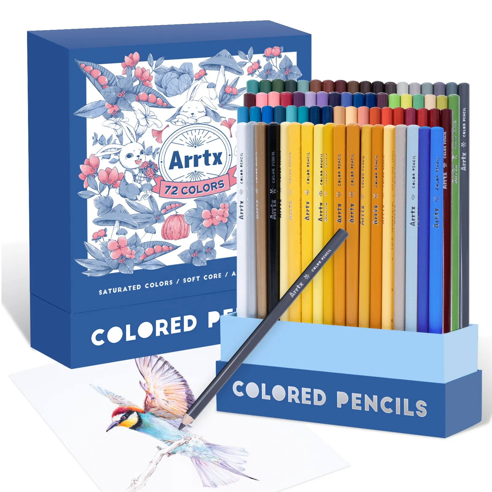 Arrtx ACP-001-3872A Professional 72 Colore Pencils Drawing Colored Pencil For Artist Kit