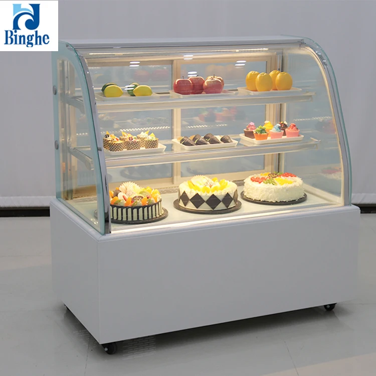 Automatic Defrost Display Case Merchandiser Table Top Cake Display