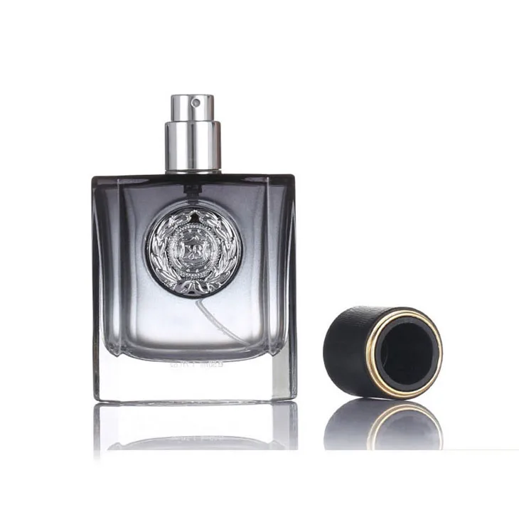 high quality 100ml 120ml 200ml 250ml perfume oriental glass square gradient bottle with spray