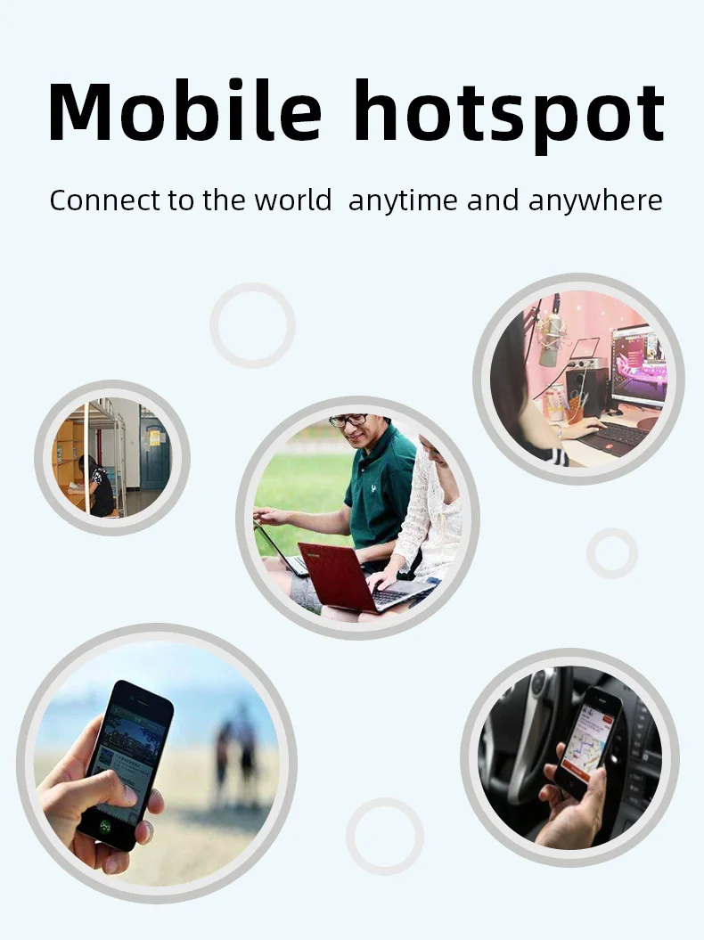 TUOSHI 4G Hotspot Router Mobile150Mbps WIFI 4G LTE Router Pocket Mobile Hotspot For Travel 2100mAh Battery High Speed Internet