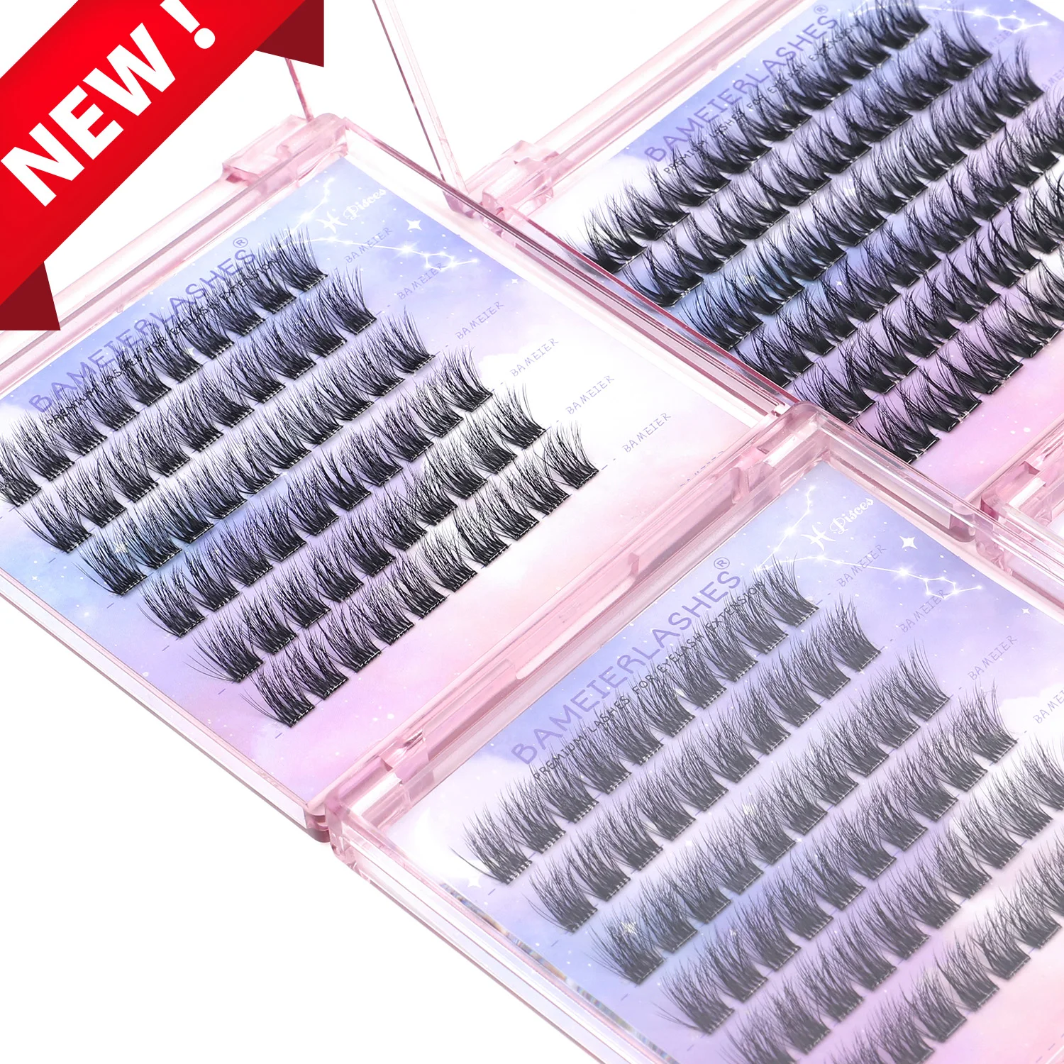 Most Popular Eyelash Manufacturer cluster-eyelash-wholesale Press on Diy Lashes Extension Storage