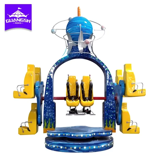 Attractive fairground equipment fun clown rotating chairs rides for kids