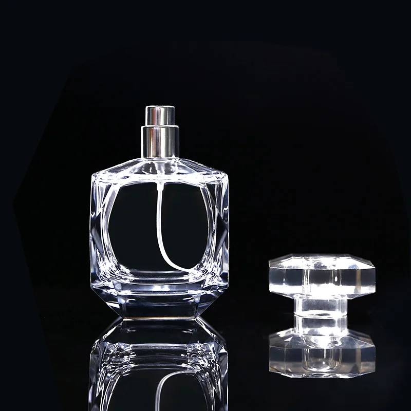Square perfume bottle  luxury perfume bottle  50ml  100ml  glass perfume bottles