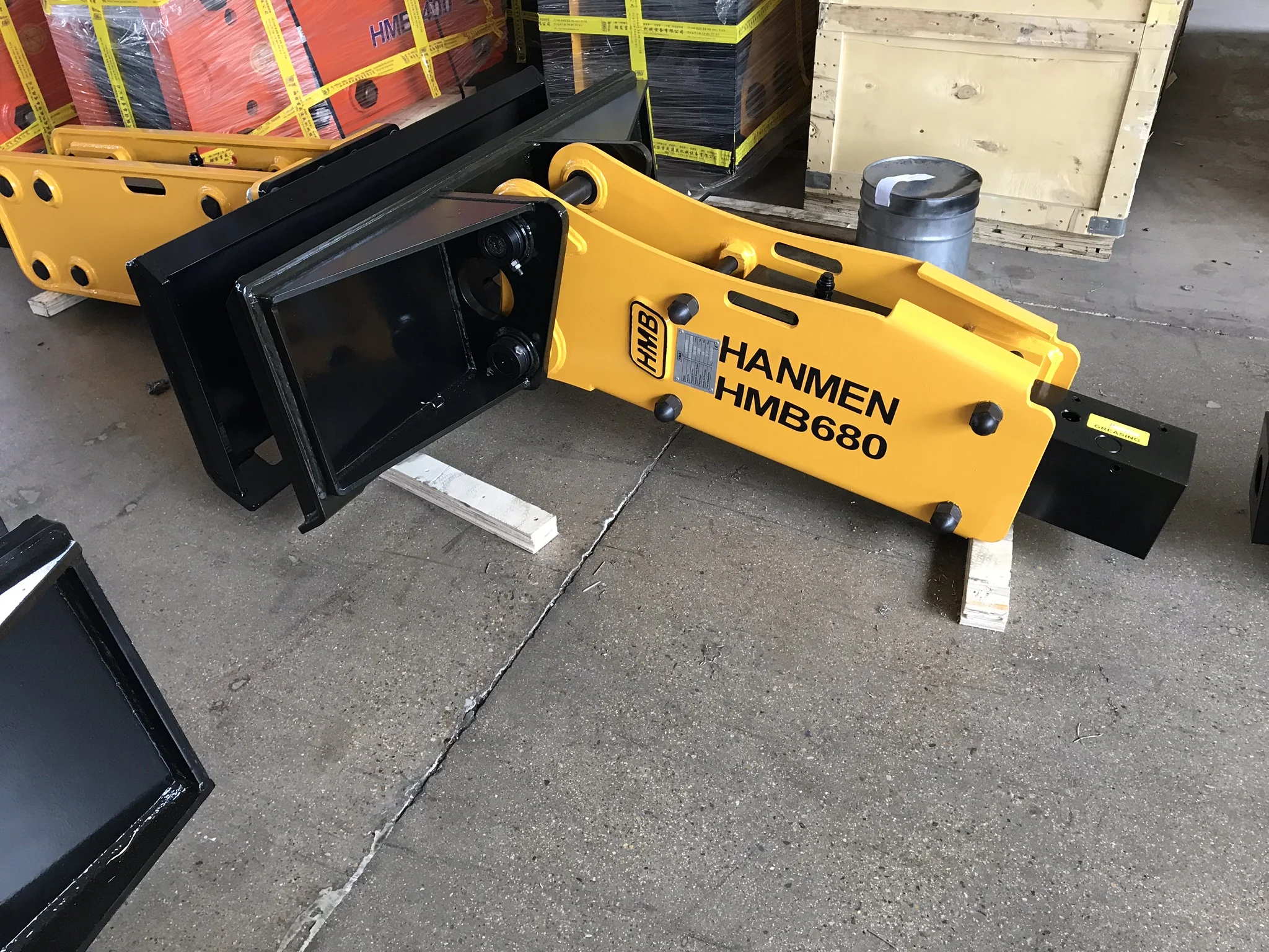 skid steer loader with hydraulic breaker attachments hammers 53mm 68mm for skid steer