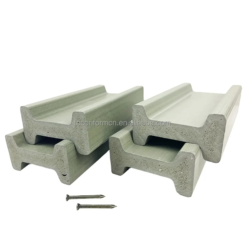 H20 Grey plastic faux Beam Construction I Beam in Formwork