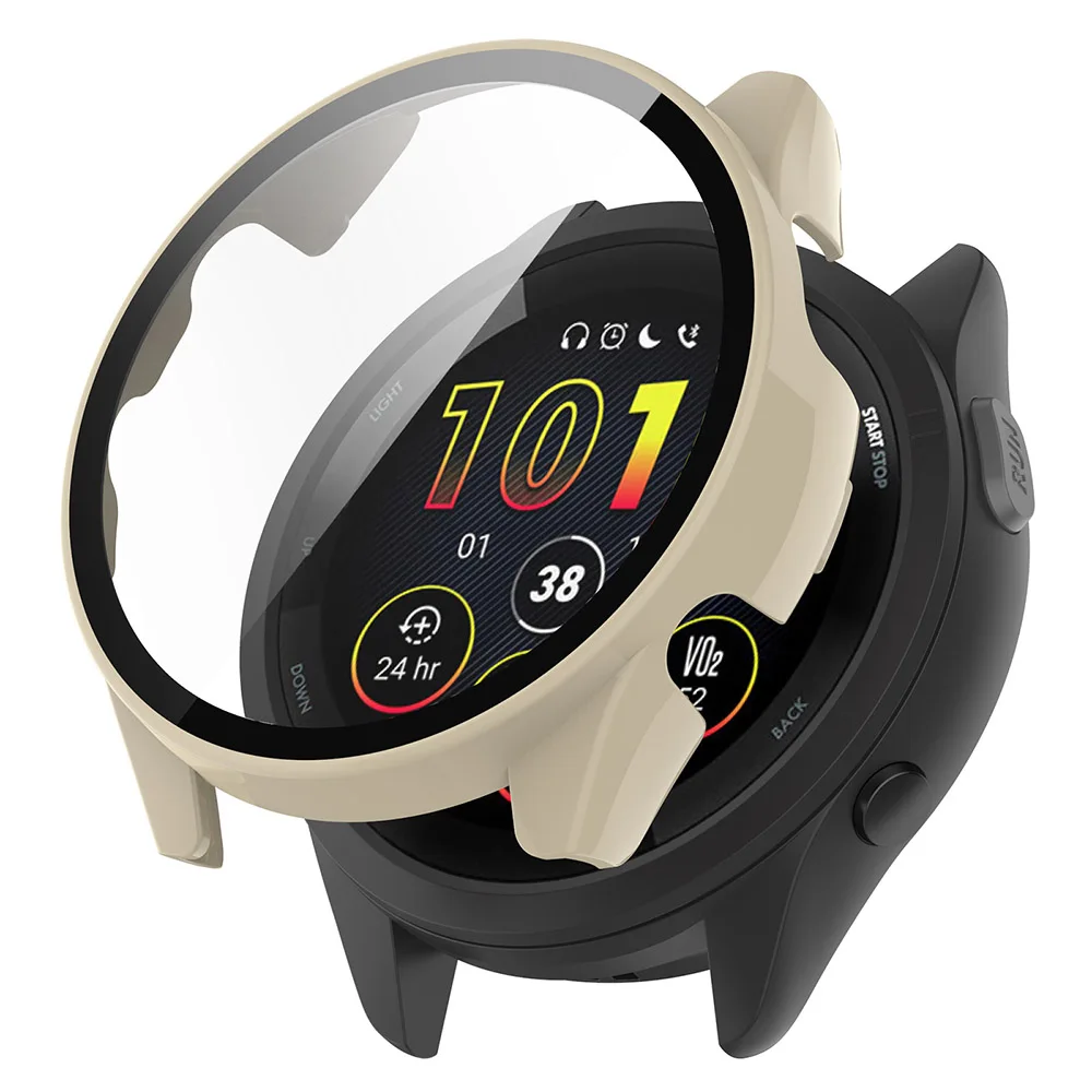Полностью защитный чехол для смарт-часов Garmin Forerunner165 экрана предшественника 165 музыкальное закаленное стекло