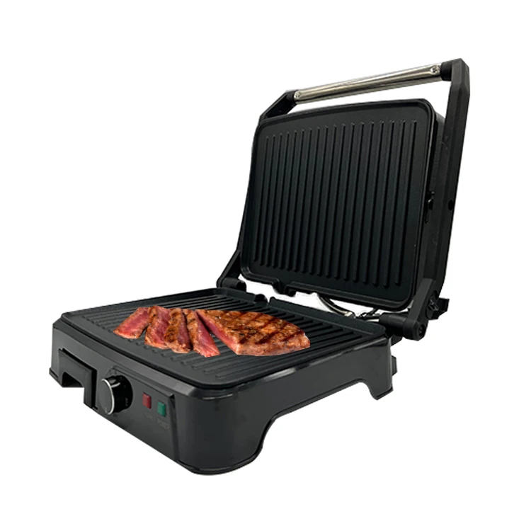 Contact Grill Commercial Panini Hot Platen Whole Pit Sandwich Barbecue Steak Press Machine