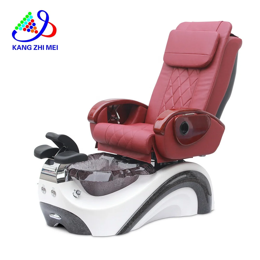 Kangmei Latest Black Golden Foot Spa Beauty Nail Salon Pipeless Manicure Massage Pedicure Chair