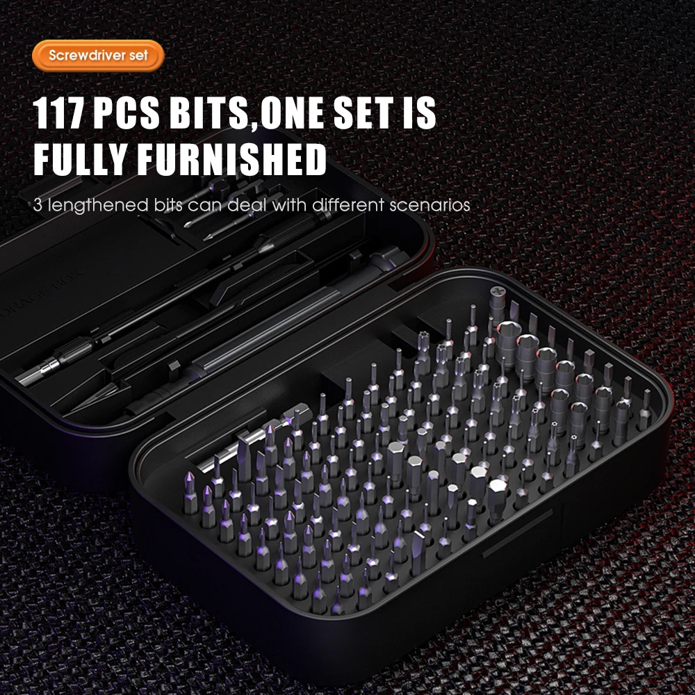 Professional 130 in 1 Cell Phone Repair Kit Precision CRV Magnetic Electronic Repair Tool Set Chrome-Finish Screwdriver Set