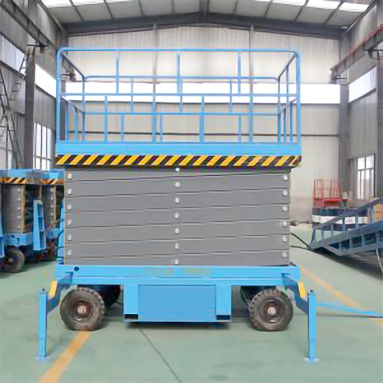 Manual Scissor Work Platform Hydraulic Hand Lift Trolley
