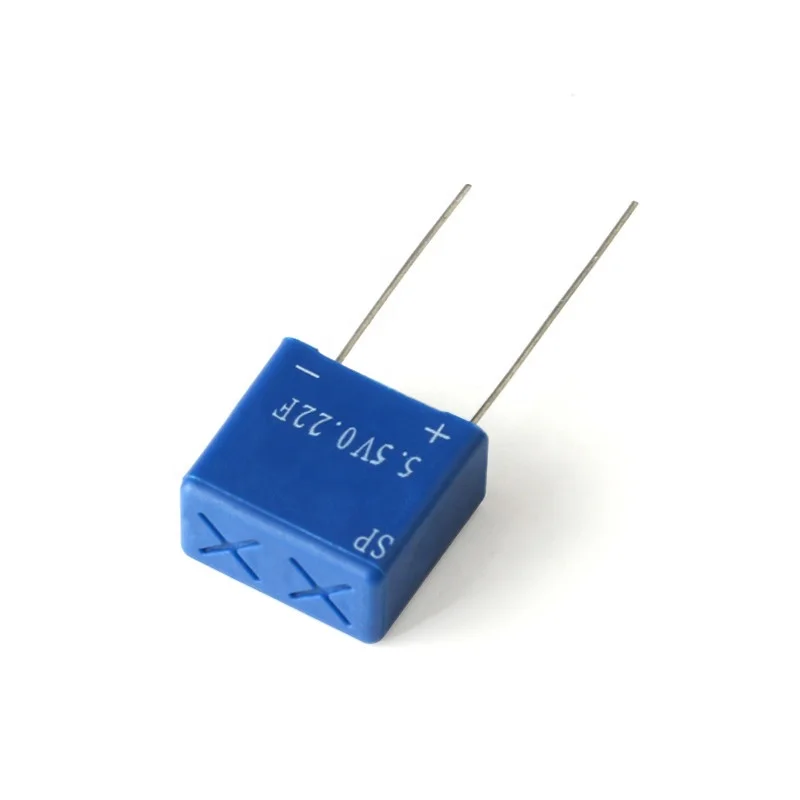 
 Конденсатор Farad 0,22/0,47/1/1.5/2/4/5/10F 5,5 В, комбинированный супер конденсатор, высокая эффективность и высокая эффективность  