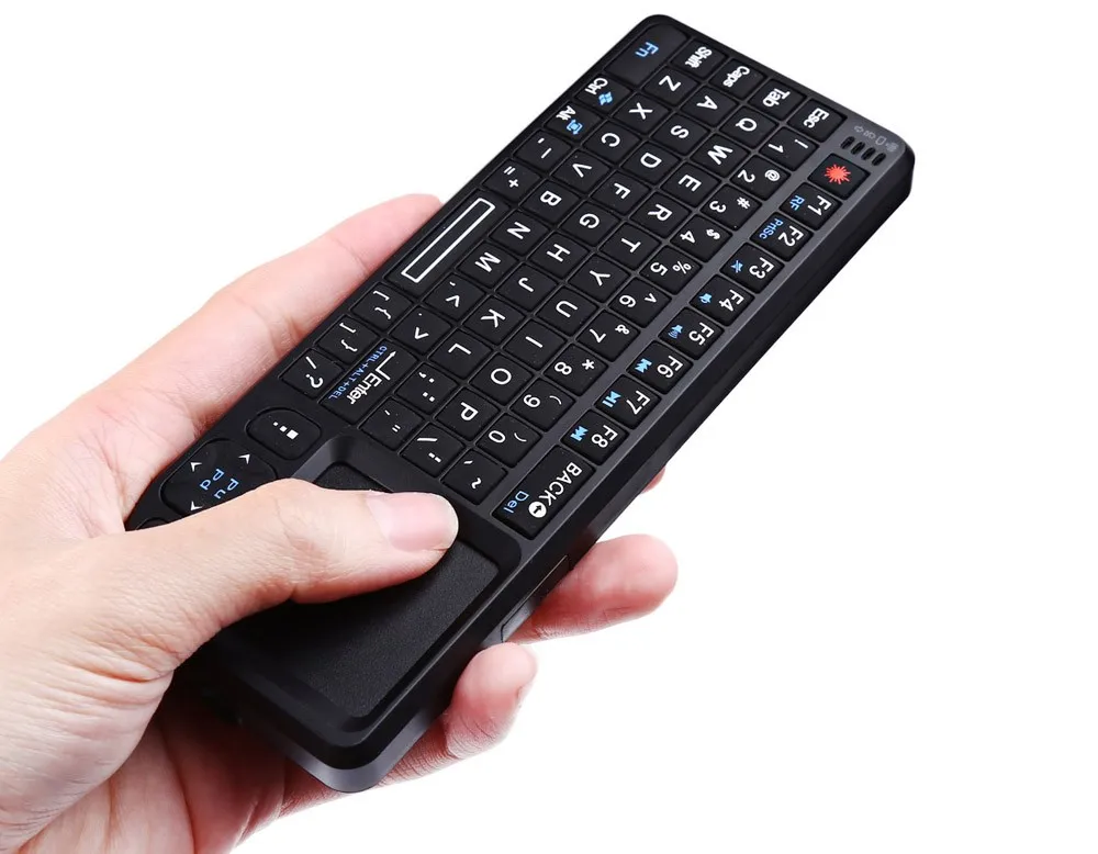  Беспроводная мини-клавиатура Air Mouse 2 4G ручной сенсорный лазер для игр телефона приставки smart tv