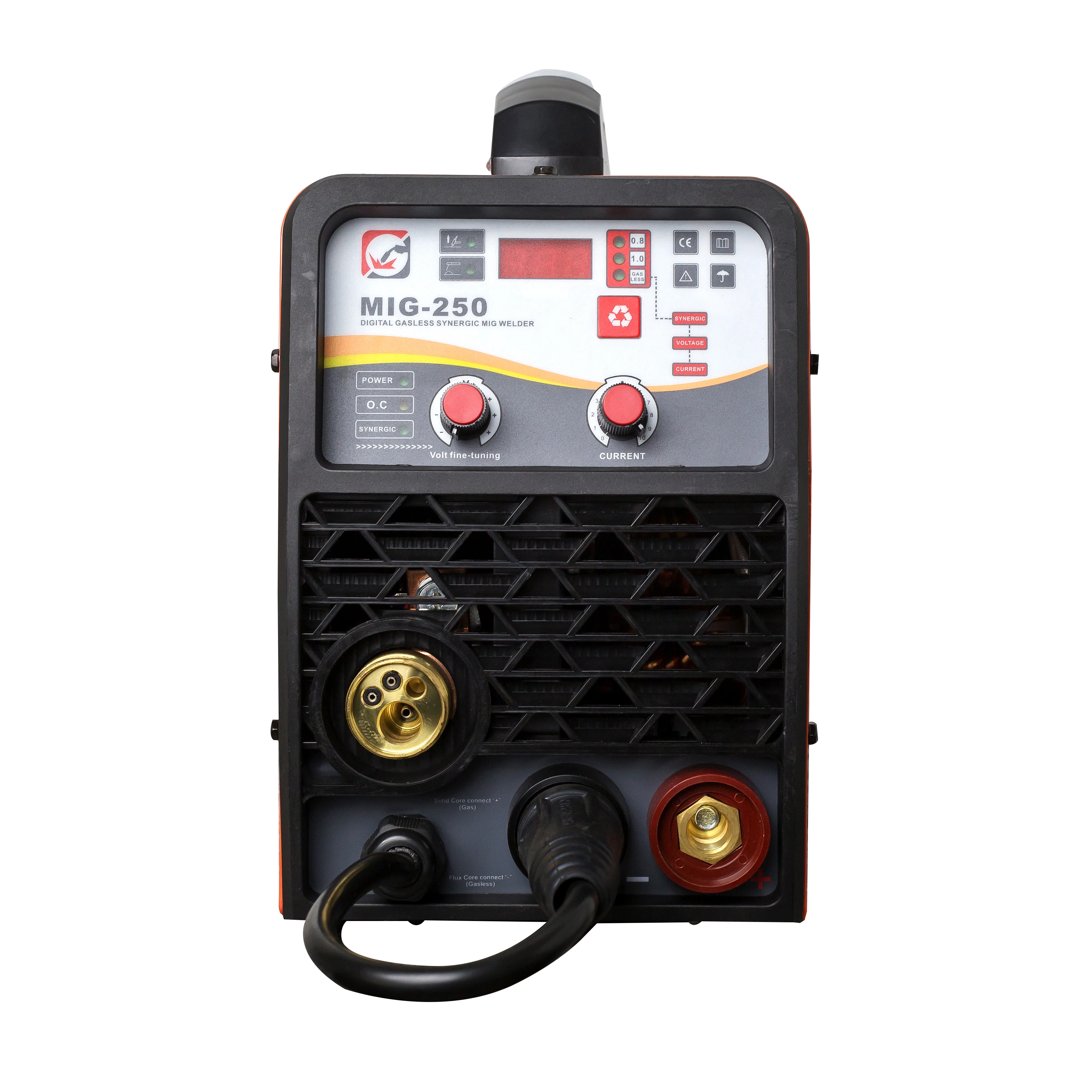 IGBT DC Inverter three phase CO2 gas shield tig/stick/mig/mag welding machine MIG-250