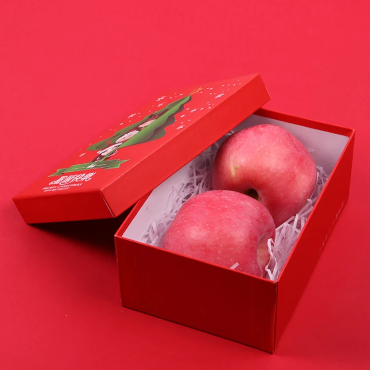 Оптовая продажа Рождественская красная маленькая подарочная картонная коробка с логотипом на заказ роскошные упаковочные коробки